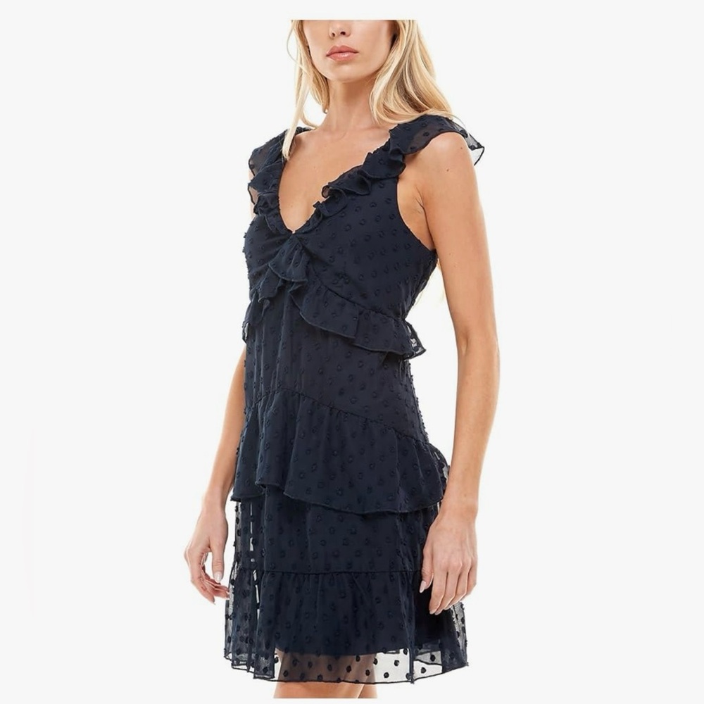 NWT Speechless Blue Ruffle Dress